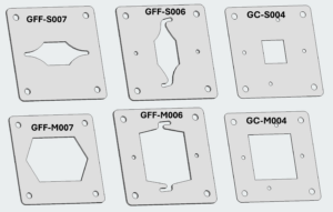 Gaskets for 3/4-compartment cell - flat current collectors