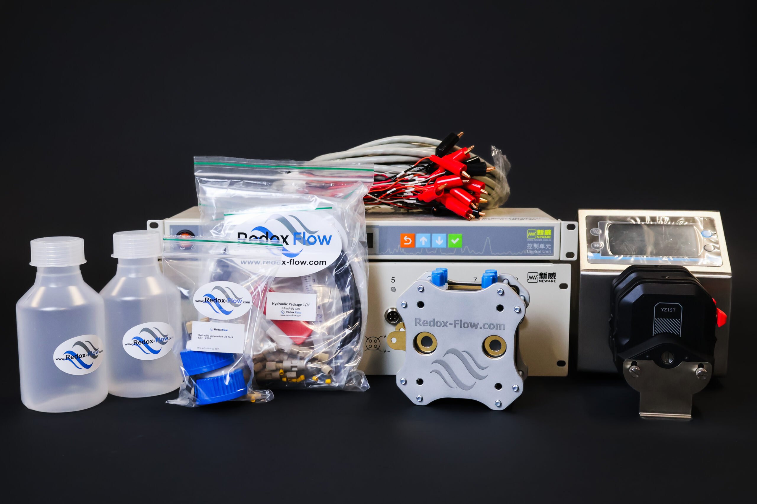 Complete Redox-Flow Battery Setup
