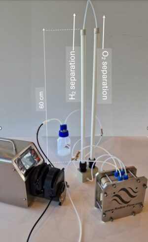 Electrolyser H2/O2 gas seperation unit