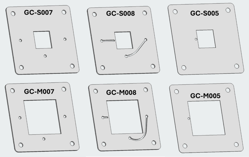 Gaskets for X-Cell with reference electrode (Flow field currrent collectors)
